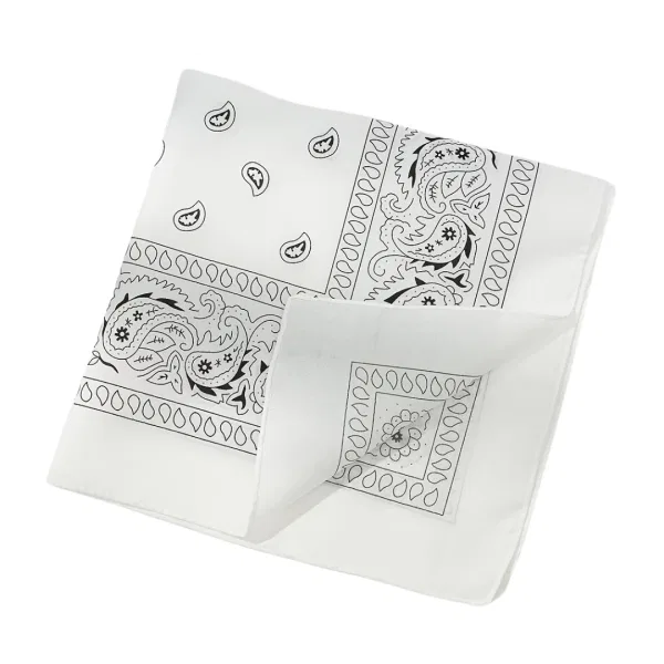 Bandana – White Paisley 5