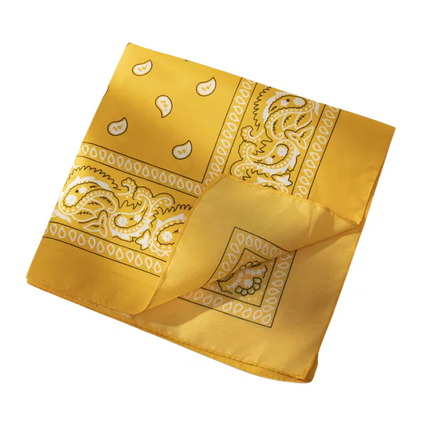 Bandana – Yellow Paisley 5