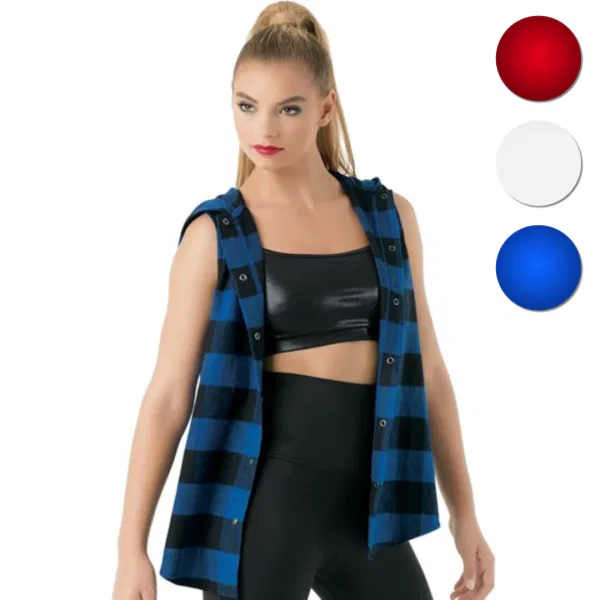 “Buffalo Plaid Hooded Vest” 12
