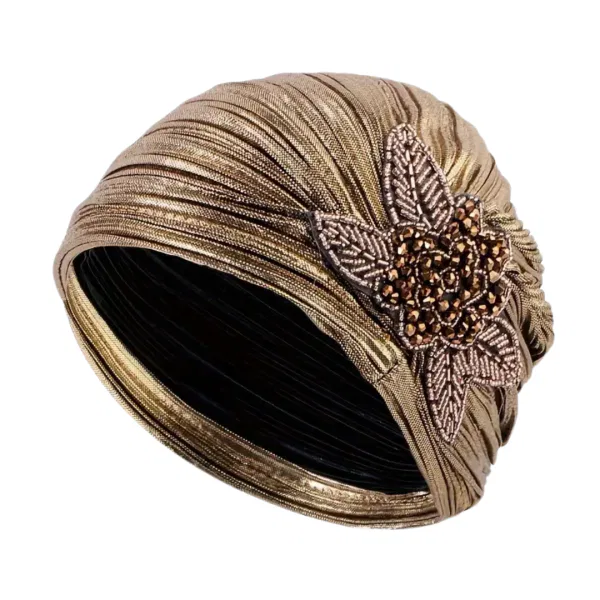 “Golden Pleated Turban” 3