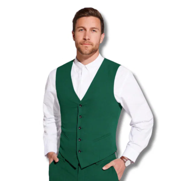 Green Men’s Suit Vest 6