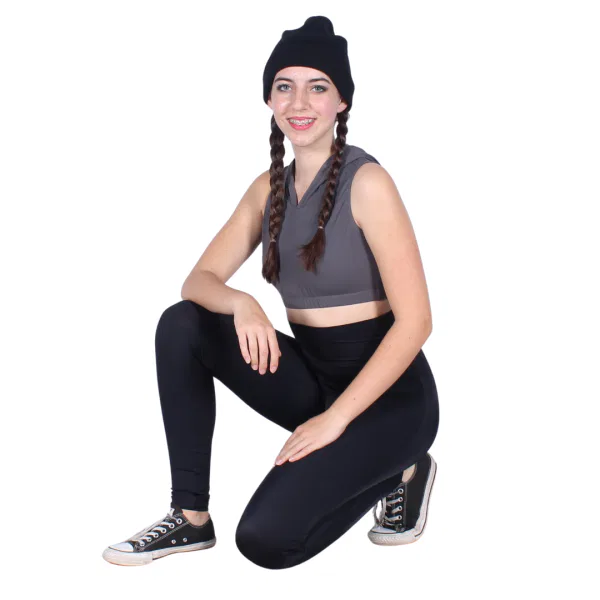 “We Own It” Sleeveless Hooded Crop 10