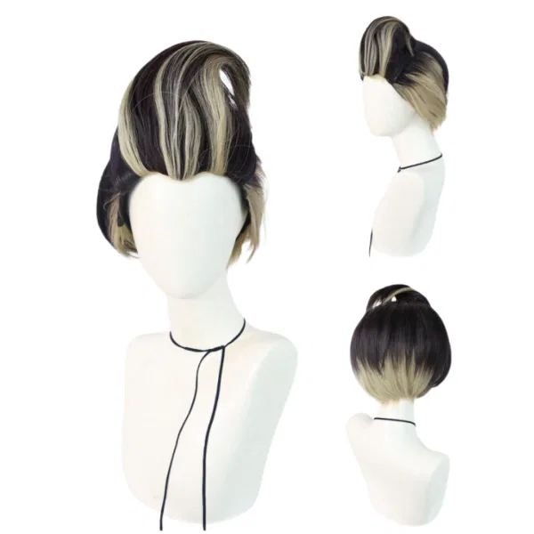 Short Black Curly Bob Wig 3