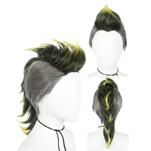 Green Grinch Mullet Wig 6