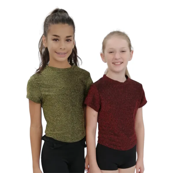 Metallic Fleck Cropped Tee 10