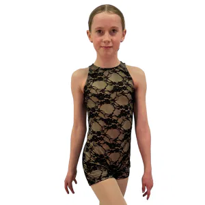 Black Lace Biketard 10