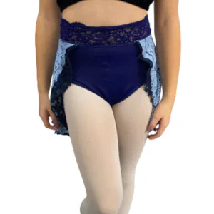 “Mesh Skirt With Lace Waistband” 6