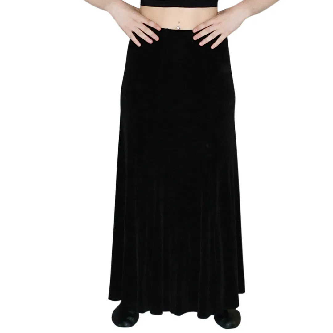 Black Satin Skirt 6 Black Satin Skirt 6