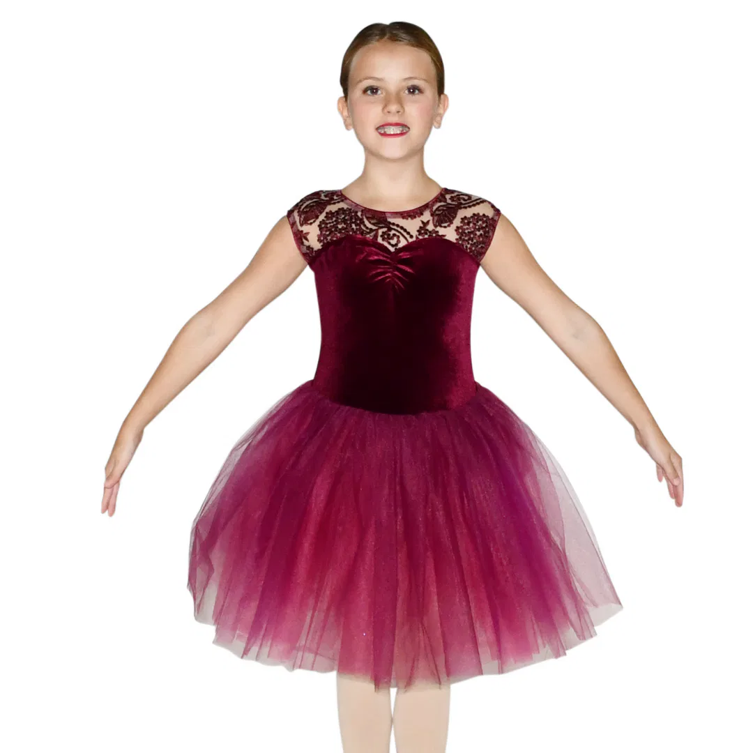 Burgundy Ballet Dress 6 Burgundy Ballet Dress 6