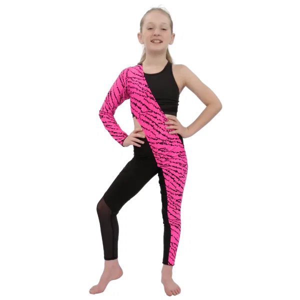 Black and Pink Unitard 11