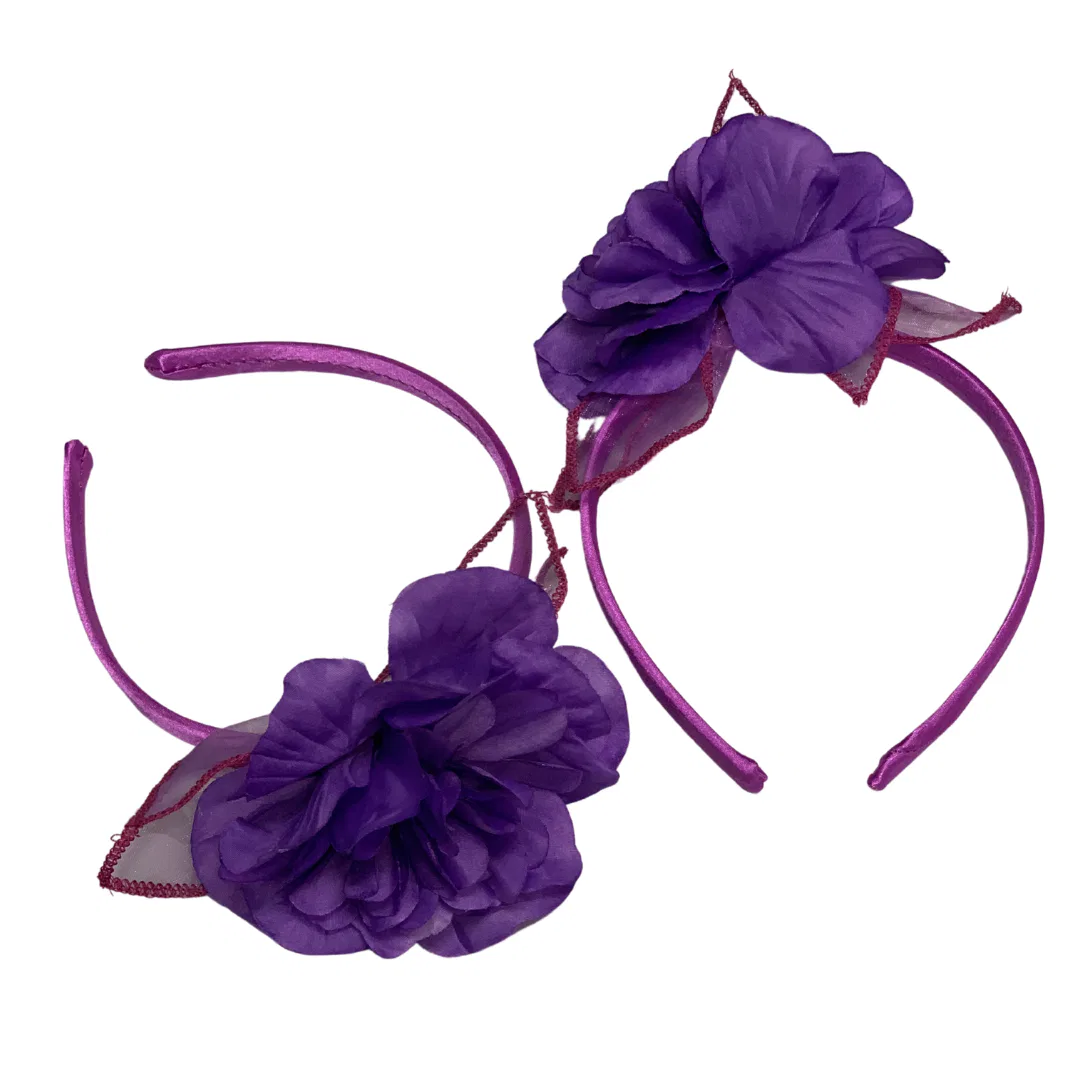 Flower Headband – Purple 6 Flower Headband – Purple 6