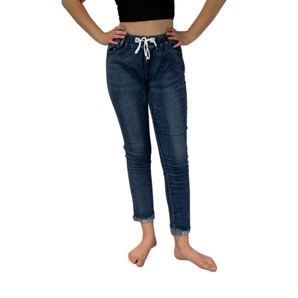 “Mid Rise Bold Colour Jeggings” – Rhinestoned Sides 2