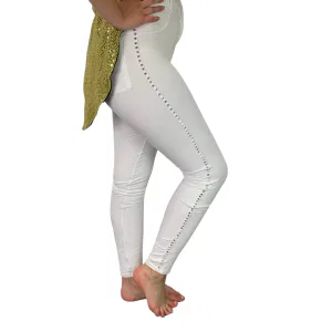 “Mid Rise Bold Colour Jeggings” – Rhinestoned Sides 6
