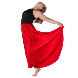 Floor Length Satin Skirt 7