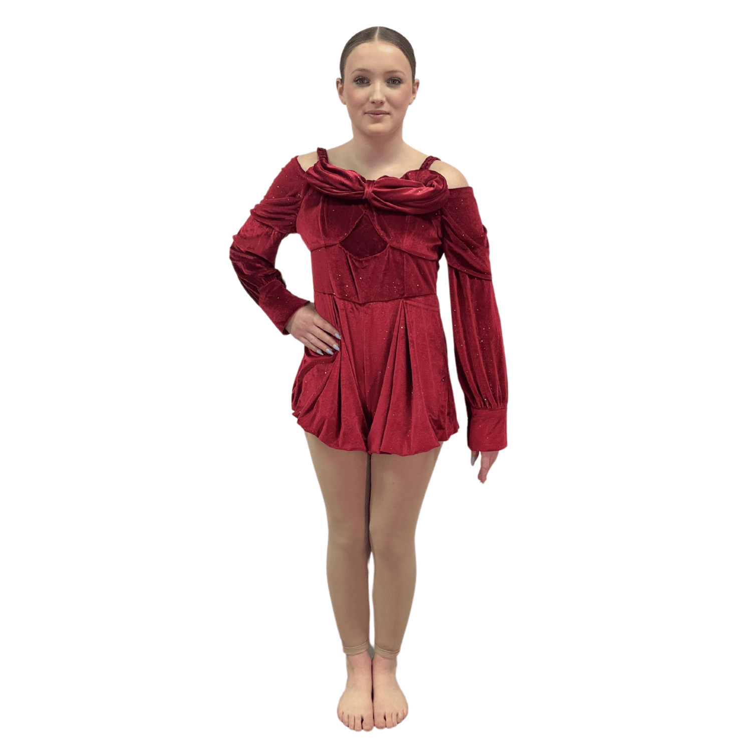 Red Sparkle Romper 6
