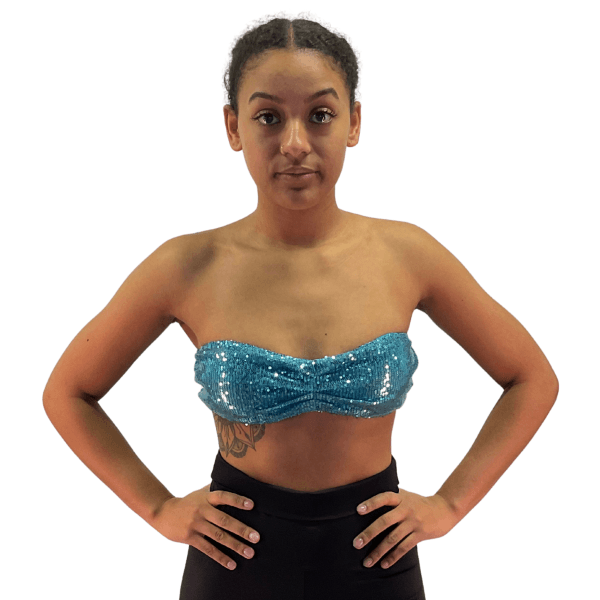 Blue Sequin Bandeau 4