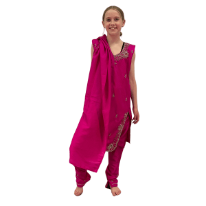 Pink Sari Set 4