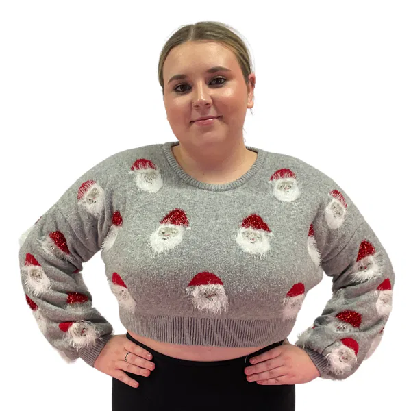 Cropped Santa Crew Neck 11