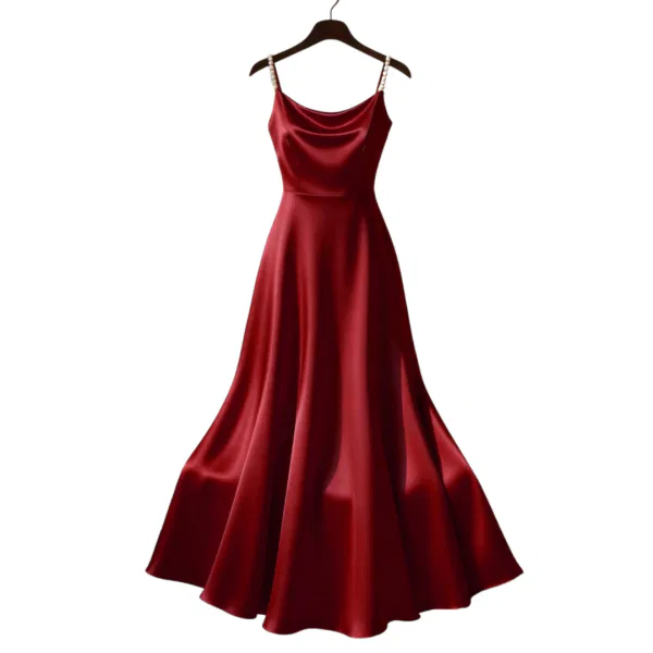 Spaghetti Strap Satin Slip Dress 24