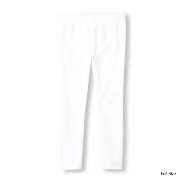 Basic White Cotton Leggings 10