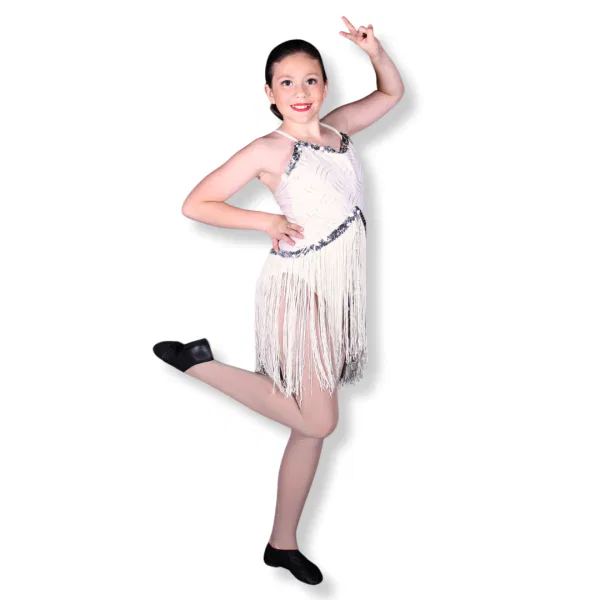 White Fringe Dress 81
