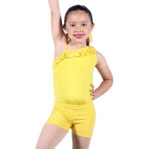 Yellow Frill Front Leotard 7