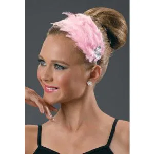 Pink Feathered Headband 5