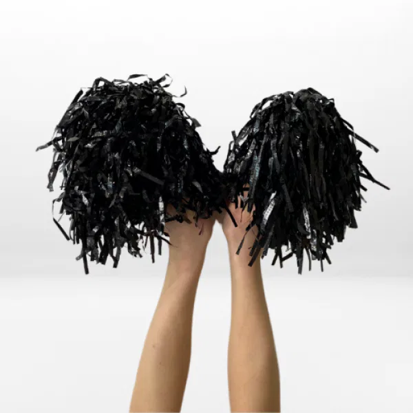 Black Pom Poms 3