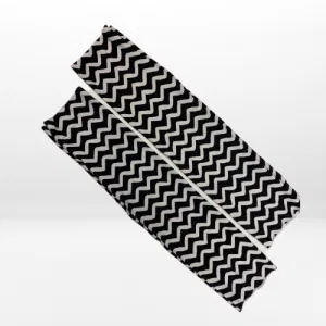 Chevron Leg Warmers – Black And White 7