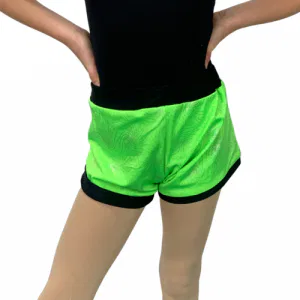 Hot Shorts – Sparkle Green + Black 8