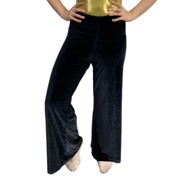 Jazz Pants – Black Velvet Wide Leg 6