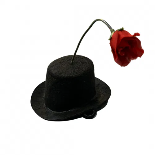 Mini Hat with Flower 6 Mini Hat with Flower 6