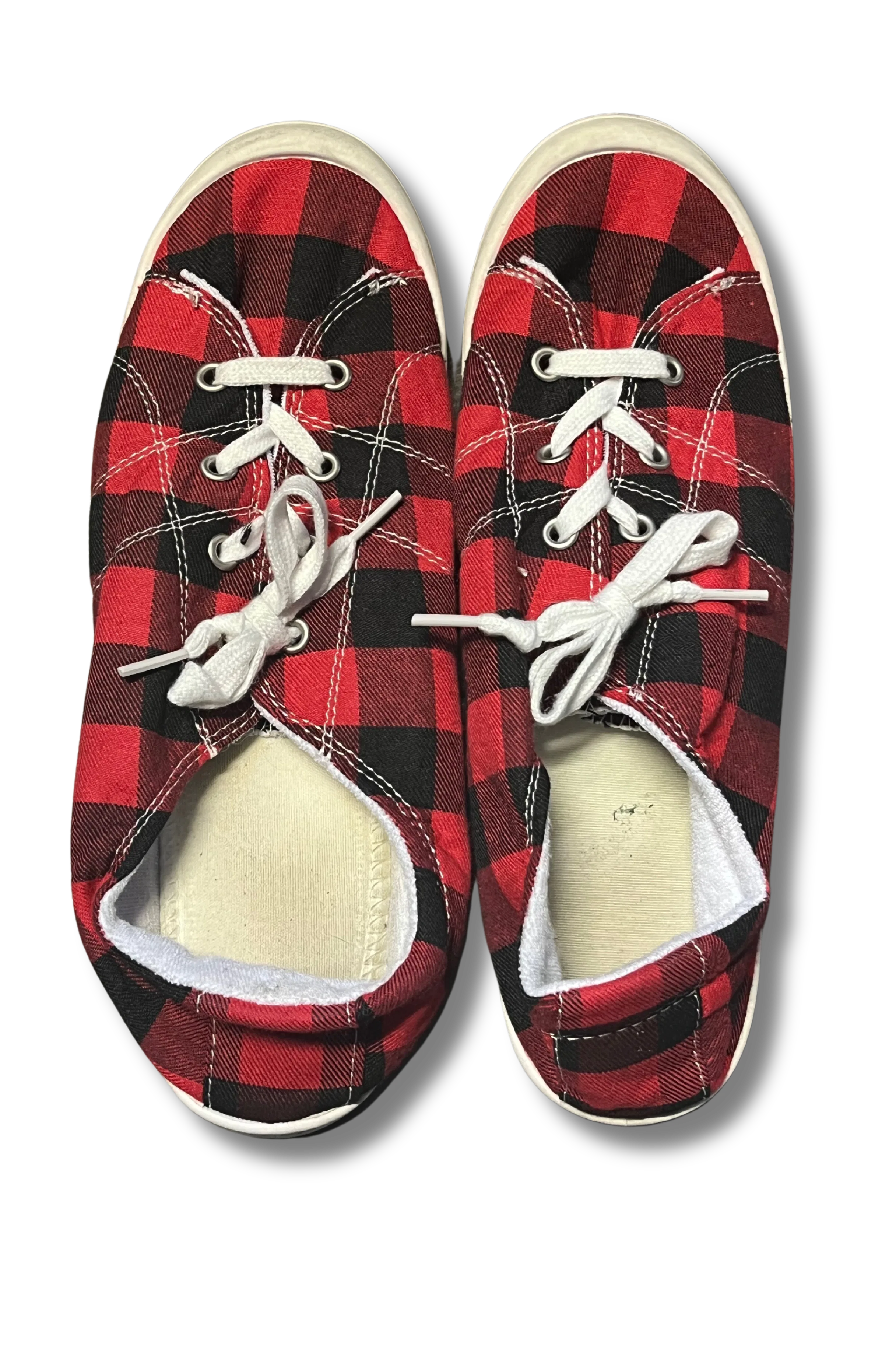 Red Plaid Sneakers 5 Red Plaid Sneakers 5