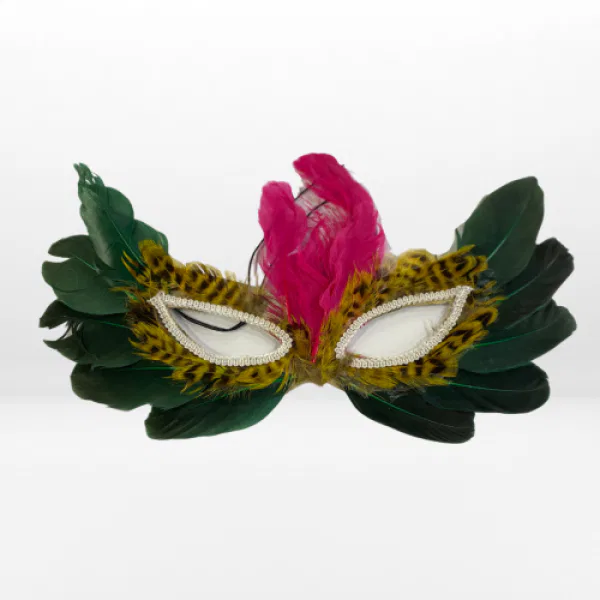 Multi Colour Feather Mask 9