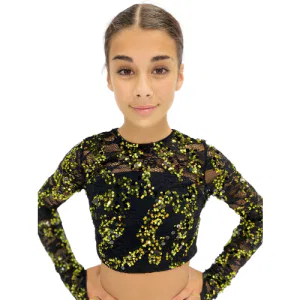 Green Lace Crop Top 8