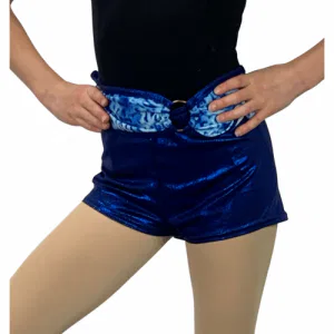Shorts – Belted Blue Leopard 8