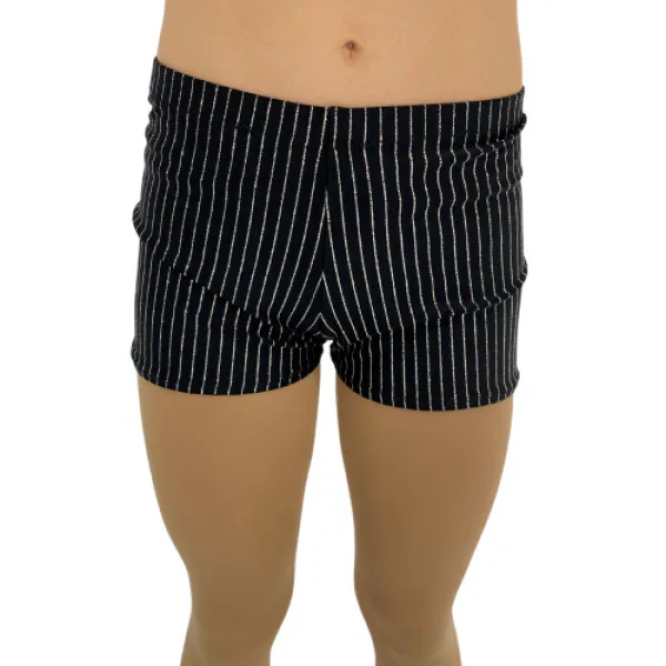 Hot Shorts – Black Pinstripe 10