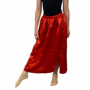 Red Satin Skirt 6