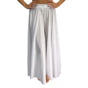 White Rhinestoned Skirt 6